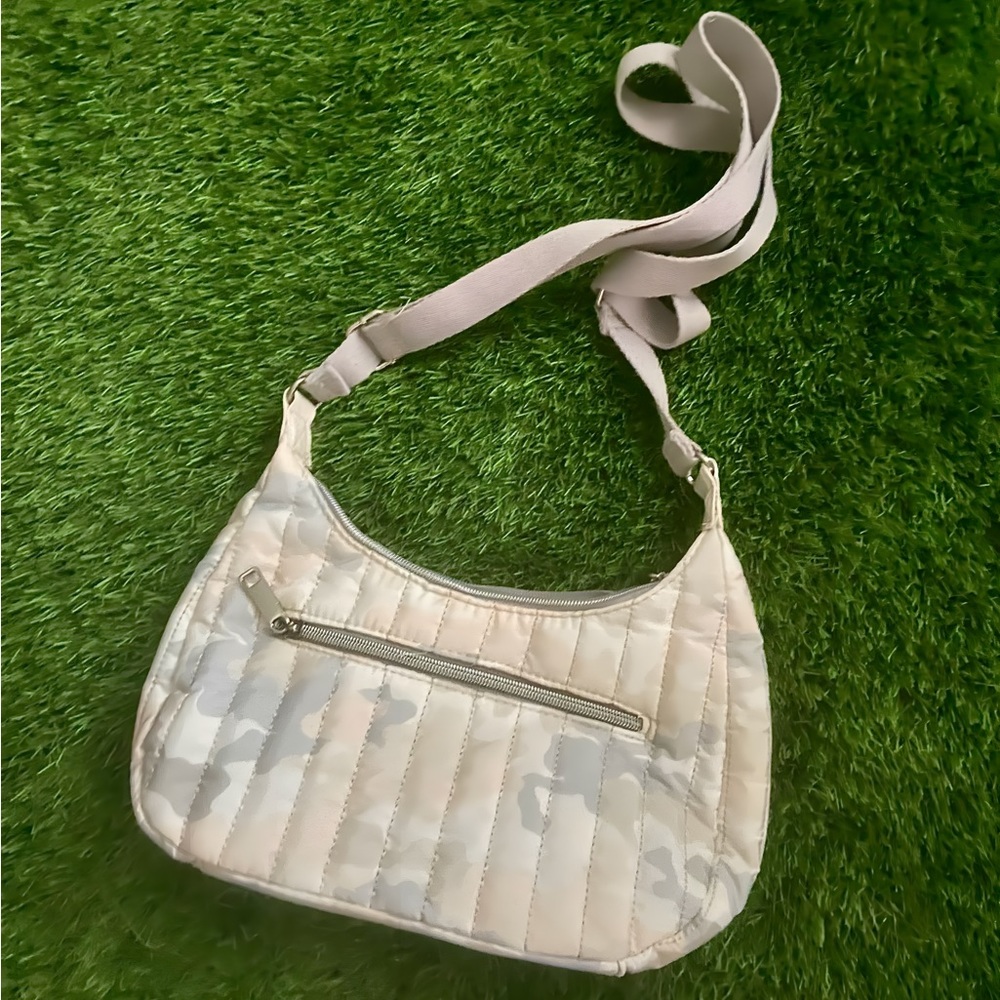 Y2K Pink Camo Puffer Baguette Purse